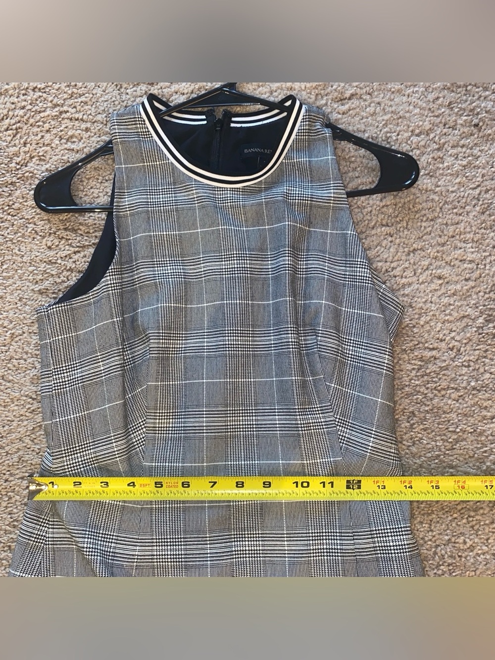 Banana Republic Plaid Sheath Dress Size 2 - Picture 11 of 12